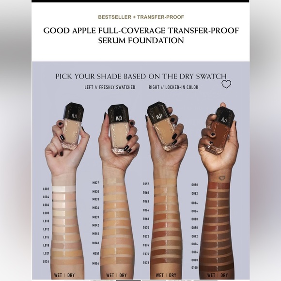 NIB* KVD Good Apple Full-Coverage Serum Foundation Light 015- 1.01 fl oz - Picture 2 of 3